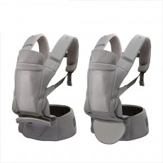 틱톡 올인원 아기띠 모카 그레이/ 어깨침받이+슬리핑후드